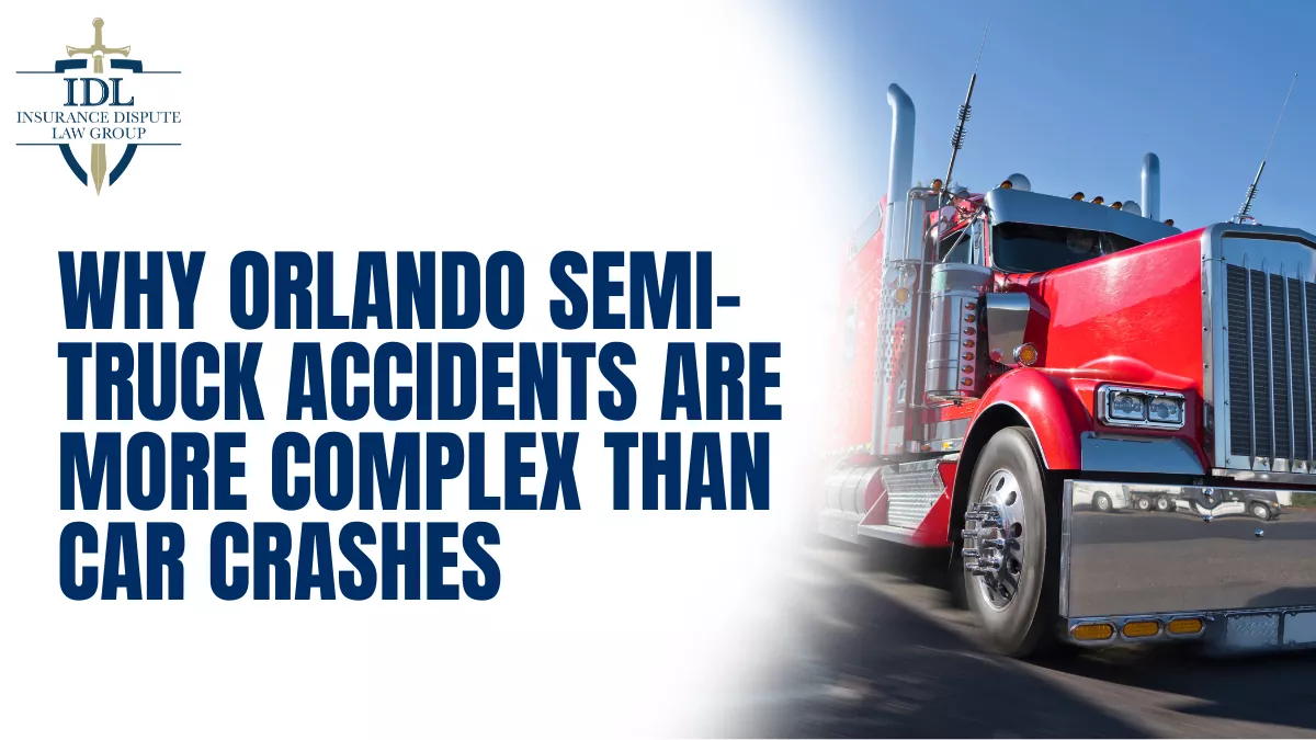 Semi-truck accidents in Orlando are among the most dangerous and legally complicated collisions on Florida roadways. While any motor vehicle crash can cause serious injuries, accidents involving 18-wheelers, tractor-trailers, and commercial trucks bring a level of complexity far beyond a standard car accident case. The size of the vehicles, the number of involved parties, and the layers of regulations governing the trucking industry all contribute to a more difficult and higher-stakes legal battle.