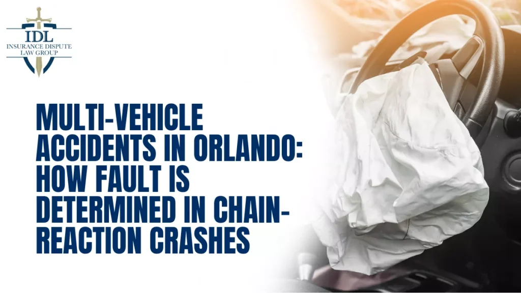 Multi-vehicle accidents — often called chain-reaction crashes or pileups — are some of the most complex and dangerous car accidents in Orlando. With congested highways like I-4, SR 408, and Florida’s Turnpike, one sudden stop or reckless maneuver can trigger a crash involving three, four, or even a dozen vehicles.