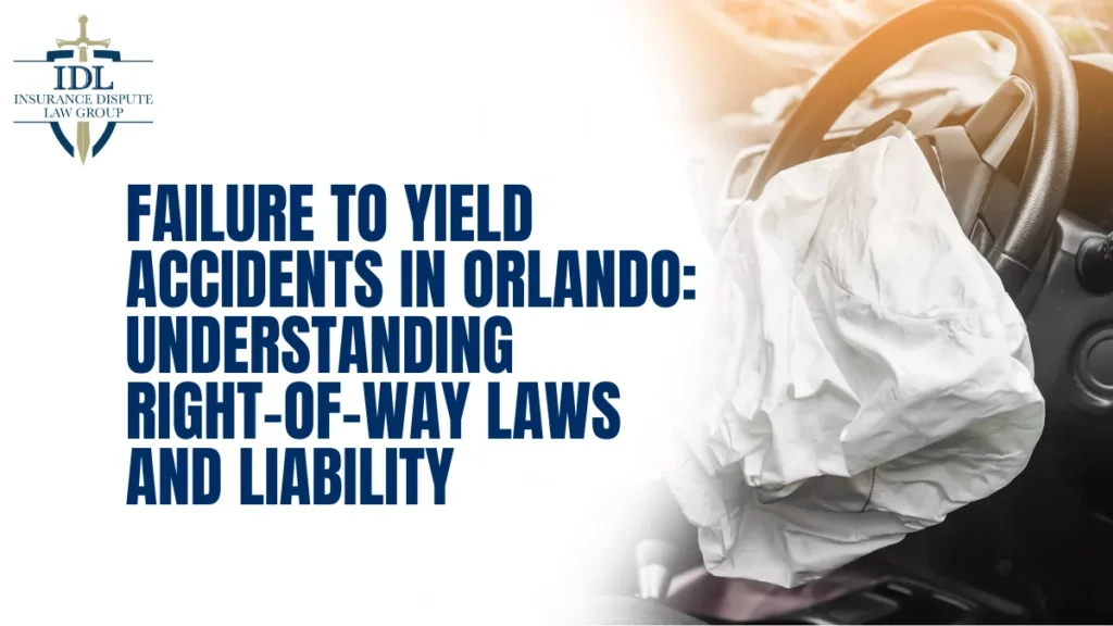 Failure to yield is one of the leading causes of car accidents in Orlando and throughout Central Florida. These accidents often happen in intersections, during left turns, or when drivers merge into traffic without properly checking for other vehicles. When a driver ignores right-of-way laws, the results can be sudden, violent, and life-changing.