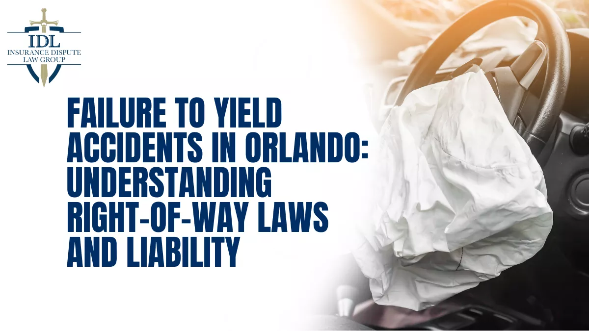 Failure to yield is one of the leading causes of car accidents in Orlando and throughout Central Florida. These accidents often happen in intersections, during left turns, or when drivers merge into traffic without properly checking for other vehicles. When a driver ignores right-of-way laws, the results can be sudden, violent, and life-changing.